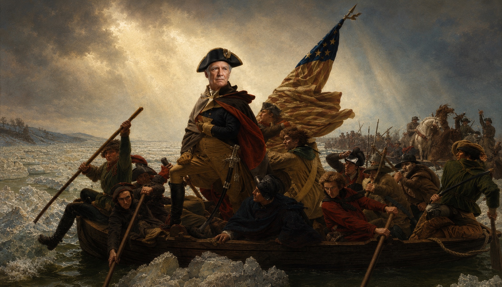 Me crossing the Potomac